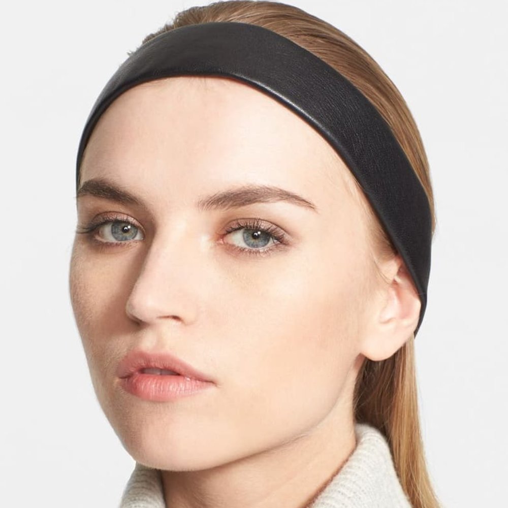 PROENZA SCHOULER Black Leather Headband